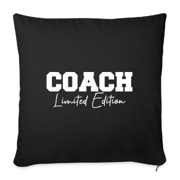 Coach - limited edition - Sofa pillowcase 17,3'' x 17,3'' (45 x 45 cm) - black - Front
