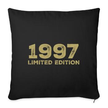 Cadeau D'anniversaire Nées En 1997 Vintage 1997 - Housse de coussin décorative 45 x 45 cm - noir - Devant