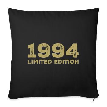 Geburtstagsgeschenk Jahrgang 1994 Jahrgang 1994 - Sofakissenbezug 45 x 45 cm - Schwarz - Vorne