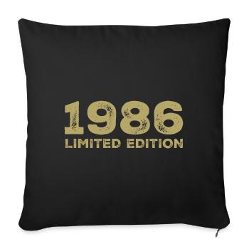 Birthday Gift Born In 1986 Vintage 1986 - Sofa pillowcase 17,3'' x 17,3'' (45 x 45 cm) - black - Front