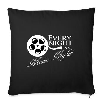 films - Housse de coussin décorative 45 x 45 cm - noir - Devant