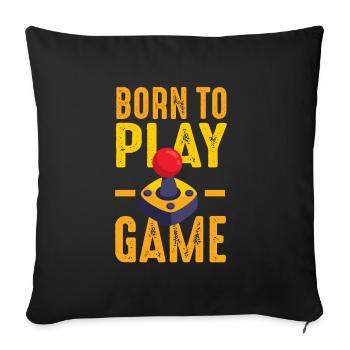 Gaming - Housse de coussin décorative 45 x 45 cm - noir - Devant