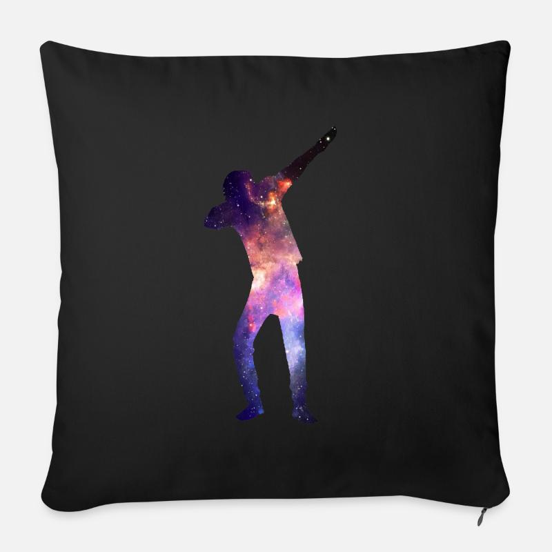 Dab Galaxie - Sofakissenbezug 45 x 45 cm - Schwarz