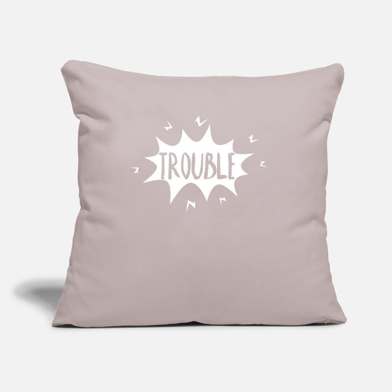 difficulté Housse de coussin décorative 45 x 45 cm