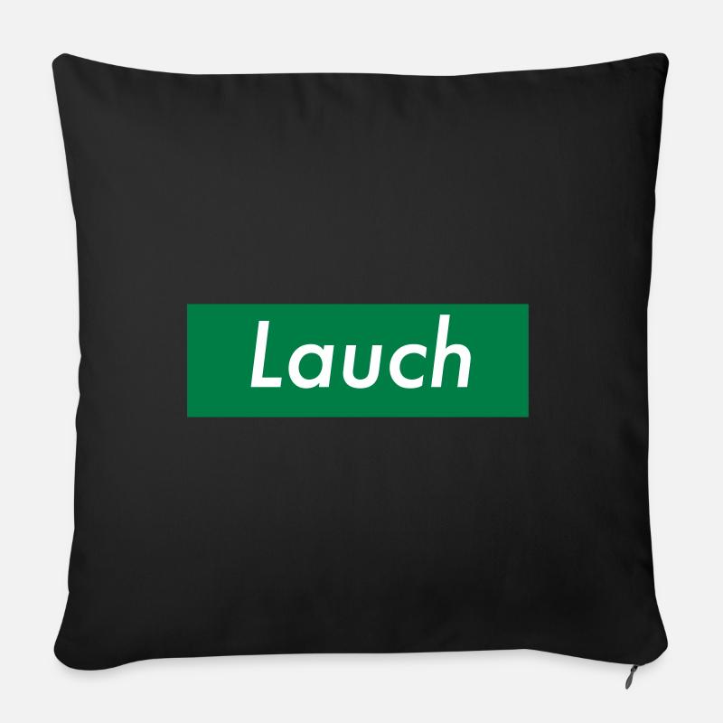 Lauch - Sofakissenbezug 45 x 45 cm - Schwarz