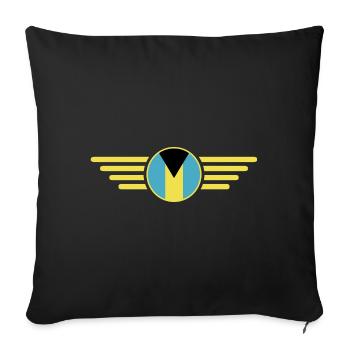 I Love Bahamas, Elegance Style Design T-Shirt - Sofa pillowcase 17,3'' x 17,3'' (45 x 45 cm) - black - Front