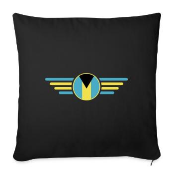 I Love Bahamas, Elegance Style Design T-Shirt - Sofa pillowcase 17,3'' x 17,3'' (45 x 45 cm) - black - Front