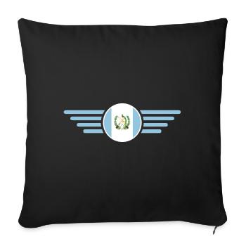 J’aime la Grèce, Style Design T-Shirt - Housse de coussin décorative 45 x 45 cm - noir - Devant