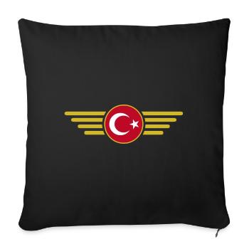 I Love Turkey, Elegance Style Design T-Shirt - Sofa pillowcase 17,3'' x 17,3'' (45 x 45 cm) - black - Front