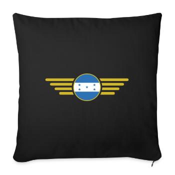 J’aime le Honduras, Style Design T-Shirt - Housse de coussin décorative 45 x 45 cm - noir - Devant