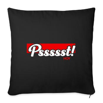 Pssst Hoy Design für stolze Pinoys - Sofakissenbezug 45 x 45 cm - Schwarz - Vorne