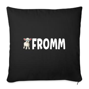 Lammfromm - Vous êtes innocent. TOUJOURS! - Housse de coussin décorative 45 x 45 cm - noir - Devant