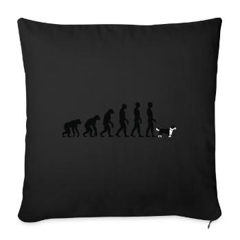 Border Collie - Housse de coussin décorative 45 x 45 cm - noir - Devant