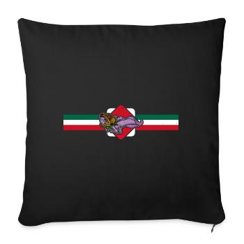 Quetzalcoatl Axolotl Mexique Divinité Aztèque - Housse de coussin décorative 45 x 45 cm - noir - Devant