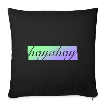 Hayahay Expression Design für stolze Pinoys - Sofakissenbezug 45 x 45 cm - Schwarz - Vorne