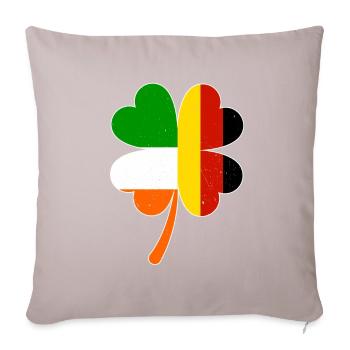 German Irish Flag Shamrock St Patricks Day - Sofa pillowcase 17,3'' x 17,3'' (45 x 45 cm) - light taupe - Front