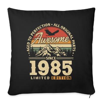 Great since 1985 - Sofa pillowcase 17,3'' x 17,3'' (45 x 45 cm) - black - Front