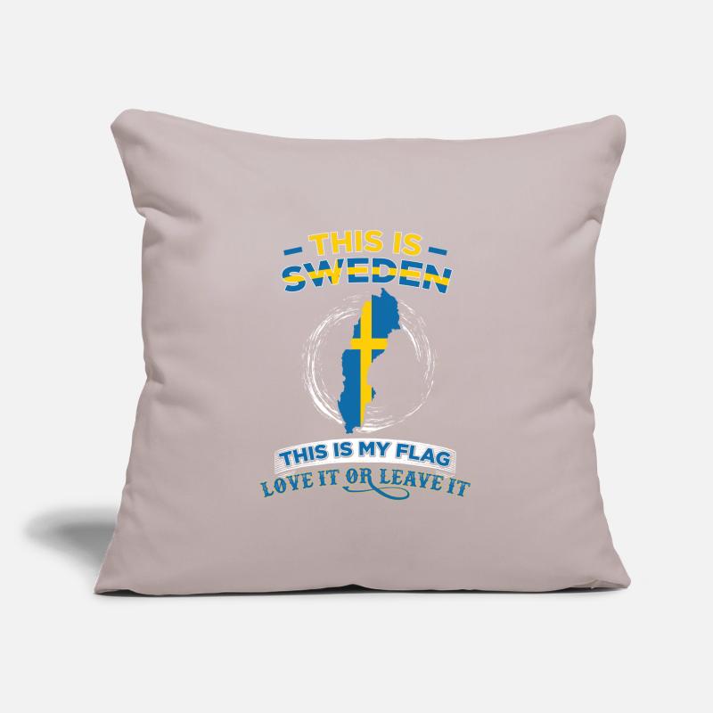 C'est la Suède C'est mon drapeau Housse de coussin décorative 45 x 45 cm