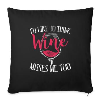 Funny gift pregnancy announcement - Sofa pillowcase 17,3'' x 17,3'' (45 x 45 cm) - black - Front