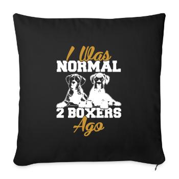 Dog lovers T-shirts - Sofa pillowcase 17,3'' x 17,3'' (45 x 45 cm) - black - Front
