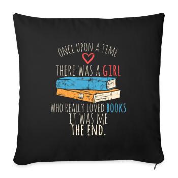 rat de bibliothèque - Housse de coussin décorative 45 x 45 cm - noir - Devant