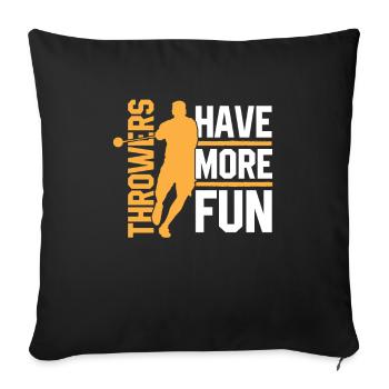 ATHLETICS - Sofa pillowcase 17,3'' x 17,3'' (45 x 45 cm) - black - Front