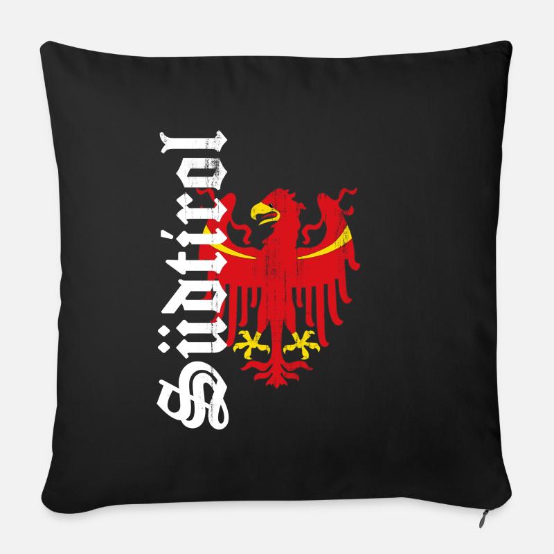 Südtirol - Sofakissenbezug 45 x 45 cm - Schwarz
