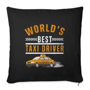 Taxi - Housse de coussin décorative 45 x 45 cm - noir - Devant