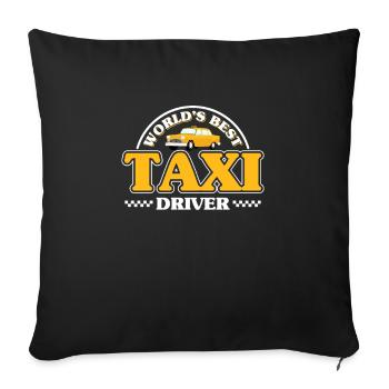 conducteur de taxi - Housse de coussin décorative 45 x 45 cm - noir - Devant