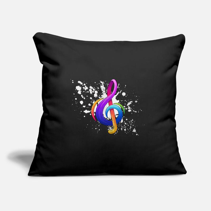 note musicale Housse de coussin décorative 45 x 45 cm