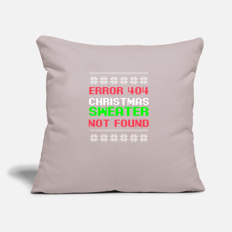 Programmierer Weihnachten hässlicher Pullover nicht gefunden Geschenk Sofakissenbezug 45 x 45 cm