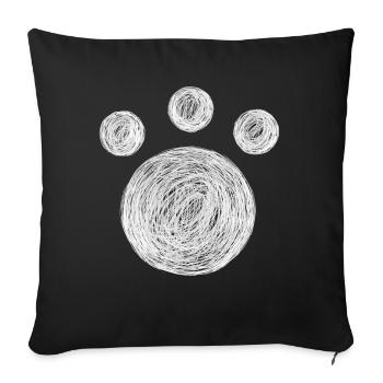 Chat maman chat chat Chat Meow Meoww - Housse de coussin décorative 45 x 45 cm - noir - Devant