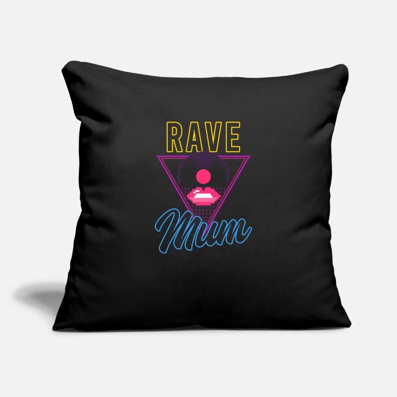 EDM Rave Techno 80s Rave Mama Sofakissenbezug 45 x 45 cm