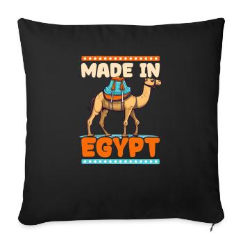 Egypt Made In Egypt - Sofakissenbezug 45 x 45 cm - Schwarz - Vorne