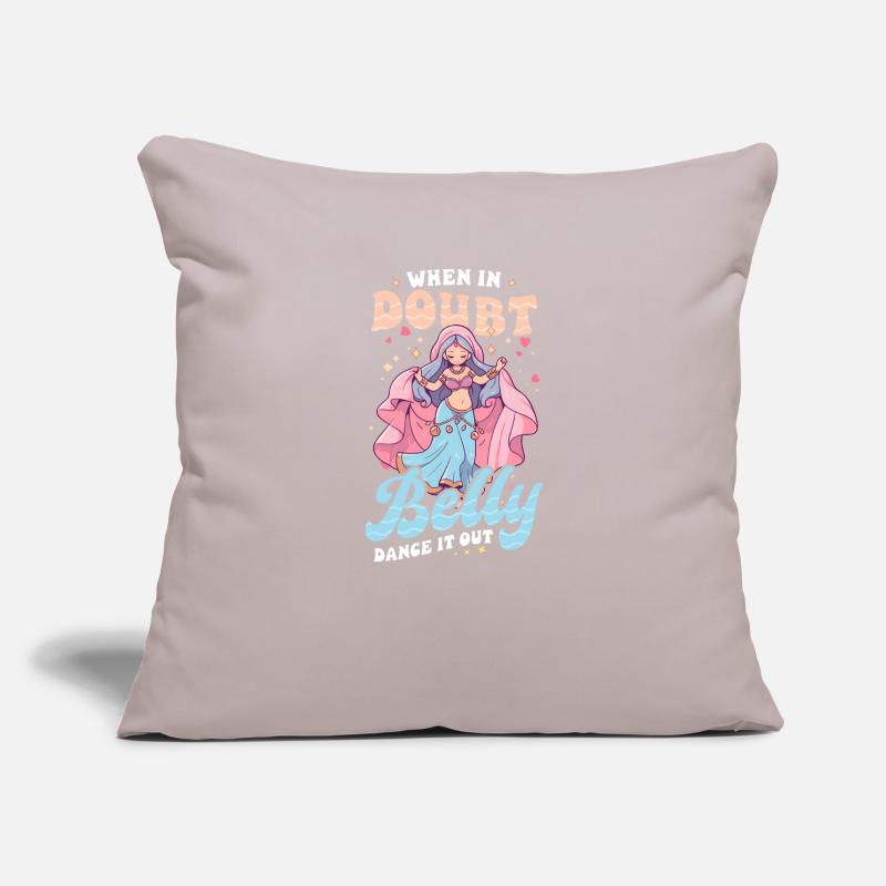 Belly Dancing When In Doubt Belly Dance It Out Sofa pillowcase 17,3'' x 17,3'' (45 x 45 cm)