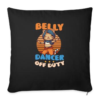 Belly Dancing Belly Dancer Off Duty - Sofa pillowcase 17,3'' x 17,3'' (45 x 45 cm) - black - Front