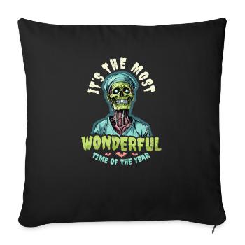 Infirmière d’Halloween Le moment le plus merveilleux - Housse de coussin décorative 45 x 45 cm - noir - Devant