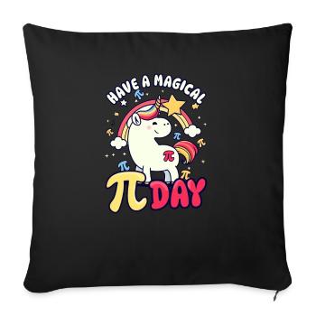 Pi Day Passez une journée Pi magique - Housse de coussin décorative 45 x 45 cm - noir - Devant