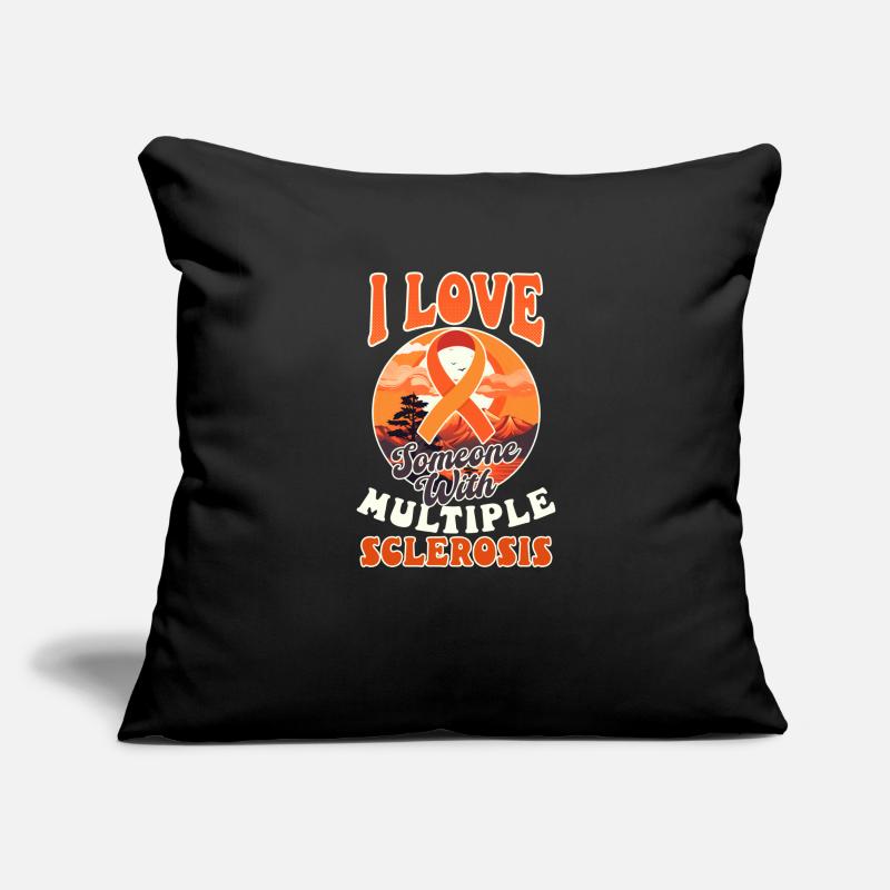 MS Awareness Love Someone With Multiple Sclerosis Sofa pillowcase 17,3'' x 17,3'' (45 x 45 cm)