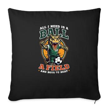 Soccer Coach Ball Field Boys To Beat - Sofa pillowcase 17,3'' x 17,3'' (45 x 45 cm) - black - Front
