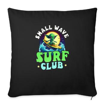 Surfer Small Wave Surfclub Alien - Sofa pillowcase 17,3'' x 17,3'' (45 x 45 cm) - black - Front
