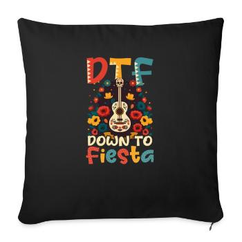 Cinco De Mayo DTF auf dem Weg zur Fiesta - Sofakissenbezug 45 x 45 cm - Schwarz - Vorne