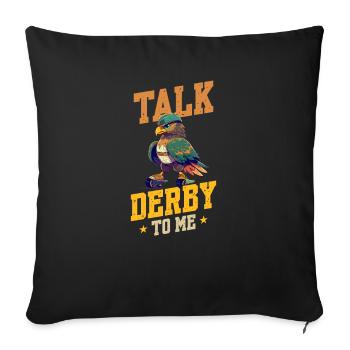 Roller Derby Parlez du Derby à moi Falcon - Housse de coussin décorative 45 x 45 cm - noir - Devant