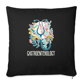 GI Nurse Gastroenterology - Sofa pillowcase 17,3'' x 17,3'' (45 x 45 cm) - black - Front