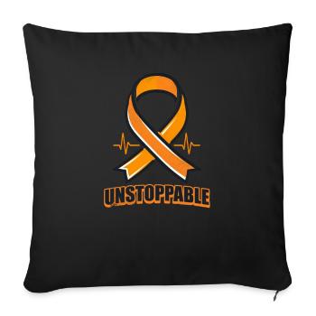 MS-Bewusstsein unaufhaltsam - Sofakissenbezug 45 x 45 cm - Schwarz - Vorne
