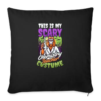 Halloween Chemistry Teacher Scary Teacher Costume - Sofa pillowcase 17,3'' x 17,3'' (45 x 45 cm) - black - Front