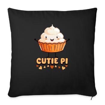 Pumpkin Pie Cutie Pie - Sofa pillowcase 17,3'' x 17,3'' (45 x 45 cm) - black - Front