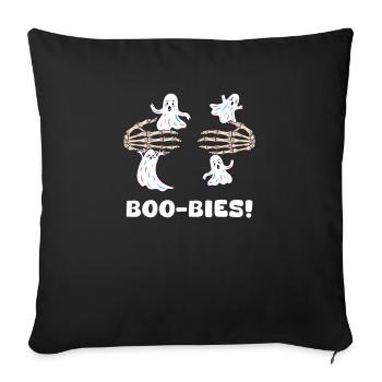 Halloween Boob Boo-Bies! - Sofa pillowcase 17,3'' x 17,3'' (45 x 45 cm) - black - Front