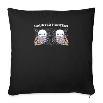 Halloween Boob Haunted Hooters - Sofa pillowcase 17,3'' x 17,3'' (45 x 45 cm) - black - Front