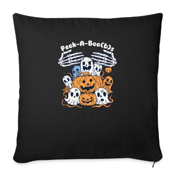 Halloween Boob Peek-A-Boo(b)s - Housse de coussin décorative 45 x 45 cm - noir - Devant